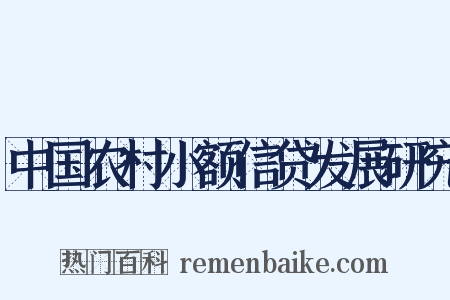 中国农村小额信贷发展研究是什么意思的图片